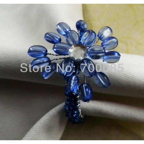 Beaded wedding napkin ring, napkin holder, decoration napkin ring