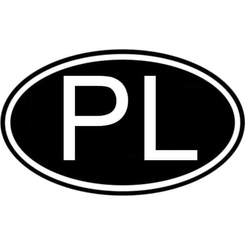 CS-10432# Vinyl Decal PL Car Sticker Waterproof Auto Decors on Truck Bumper Rear Window