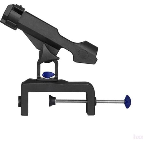 New Fishing Rod Holders for Boats with Large Clamp Opening 360 Degree Adjustable Fish Pole Racks Folding Holder