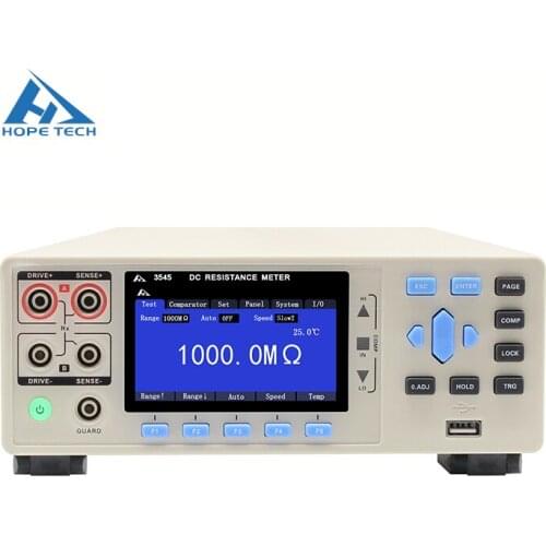 CHT3545 Mill Ohm Meter DC Resistance Tester Measurement Range 0.01μΩ-1200MΩ