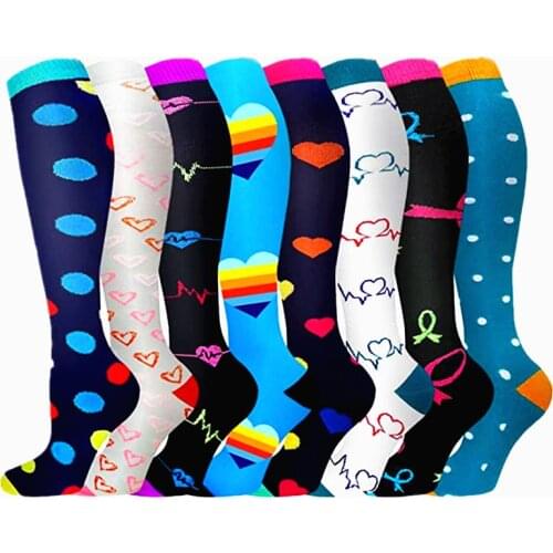 Running New Compression Socks 20-30 MmHg For Men Women Medical, Nurses, Edema,Diabetes,Varicose Veins,Athletic,Flight Travel