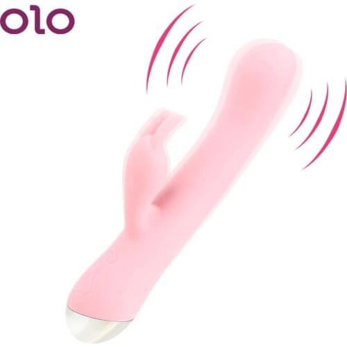 OLO Silicone Rabbit Vibrator AV Wand G-spot Massager Waterproof Sex Toys for Women Female Masturbation Adult Products