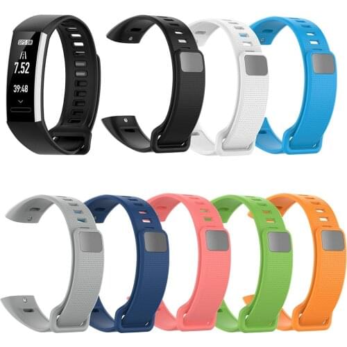 For Huawei Band 2/band 2 Pro Strap Silicone Bracelet band2 2Pro Watchband Solid Color Wristbands
