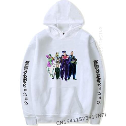 New JoJos Bizarre Adventure Hoodie Anime Men Women Popular Harajuku JOJO Hoodies Streetwear Pullover Sweatshirt Clothes
