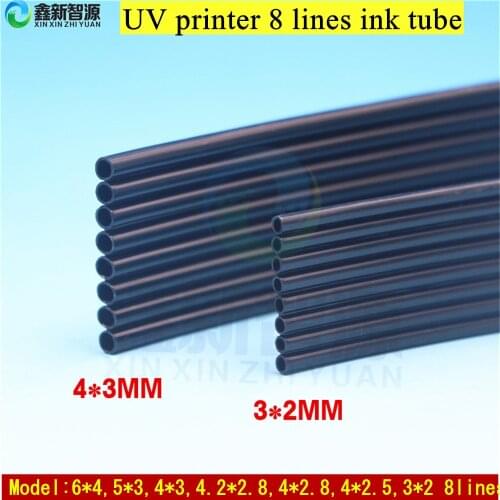 UV ink tube 8 lines for UV printer Epson DX4 DX5 DX7 head pipe Inkjet printer ink tube 8lines Eco Solvent printer ink hose pipe