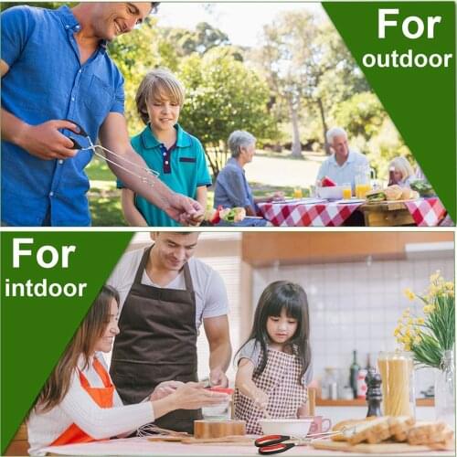 Barbecue Charcoal Clip Lengthened Stainless Steel Multifunctional Food Clean Convenience Clamp Tongs Accessories