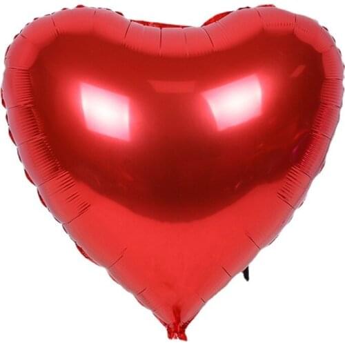 32-inch heart-shaped balloons love aluminum foil balloons birthday party decoration Valentines day wedding decoration balloons