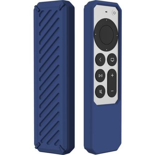 Protective Case for Siri Remote Control 2nd Gen Anti-Slip Durable Silicone Shockproof Rubber Cover for Apple 4K HD TV Remote