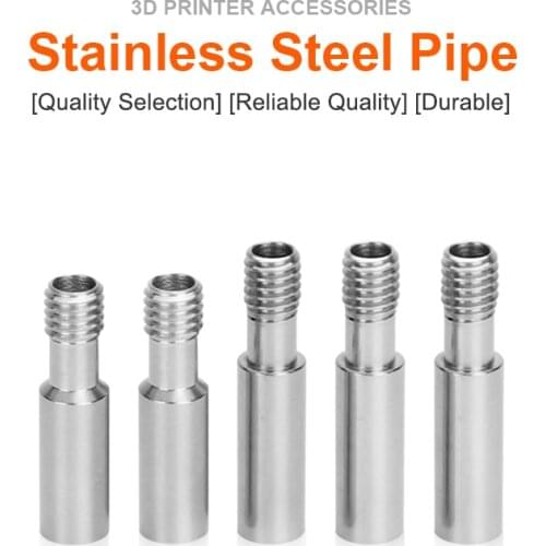 10Pcs All-Metal Heatbreak Throat MK8 Extruder Throat Tube M6 Screw 27mm/31mm for CR-10/Ender Series 3D Printer Hotend