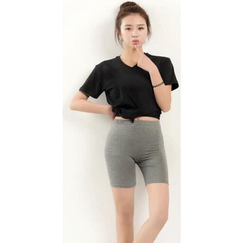 2Pcs/Lot! Plus Size 3XL 4XL 5XL Women Underwear Summer Breathable High Waist Thin Candy Color Modal Safety Short Pants