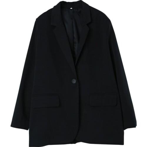 Holiwind 2021 Autumn Elegant Daliy Office Blazer Woven Fabric Button Suit Women Long Sleeves Chic Blazer Casual Jacket