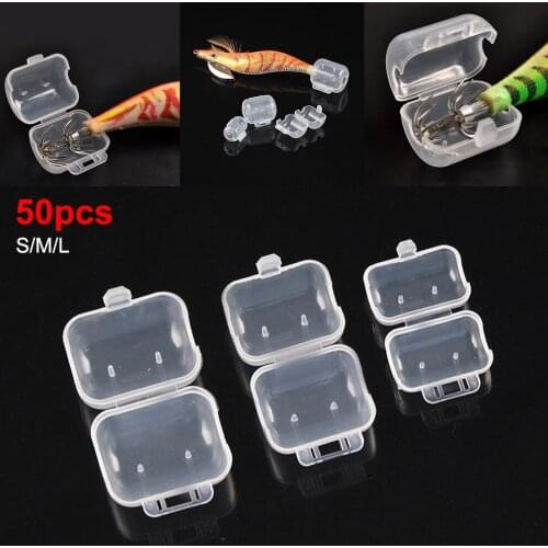 50PCS Fishing Hook Cover Wooden Shrimp Hooks Cover Squid Hooks Protector Storage Case Fishing Accessories Fishing tackle