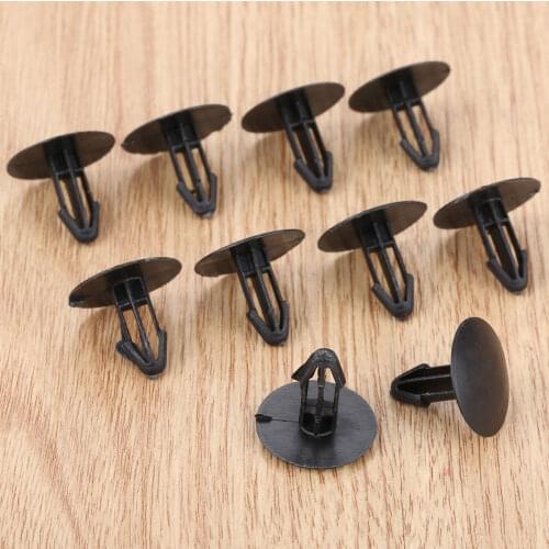50x 6mm Hole Auto Fastener Clip Car Machine Engine Cover Fender Fixed Clamp Plastic Rivet For Honda Civic Accord For Spirior Crv