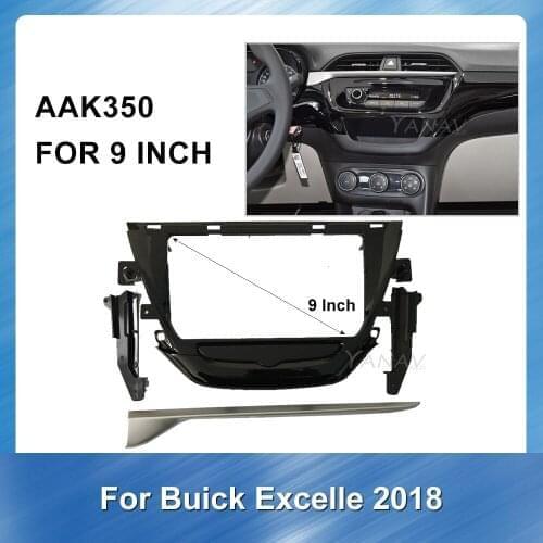 9 Inch 2 Din Car Audio Radio GPS dashboard Frame for BUICK-Excelle 2018 Car Stereo Receiver Adaptor Refitting Kit frame Panel