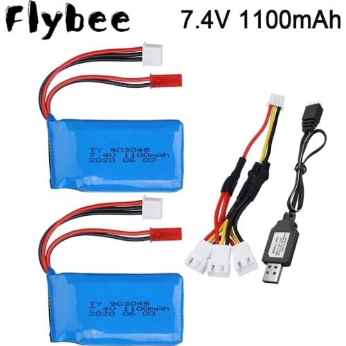 For Wltoys A949 A959 A979 K929 1/18 Rc Car Battery 7.4V 1100mah with USB charger for Wltoys A969 RC Car Parts Accessories