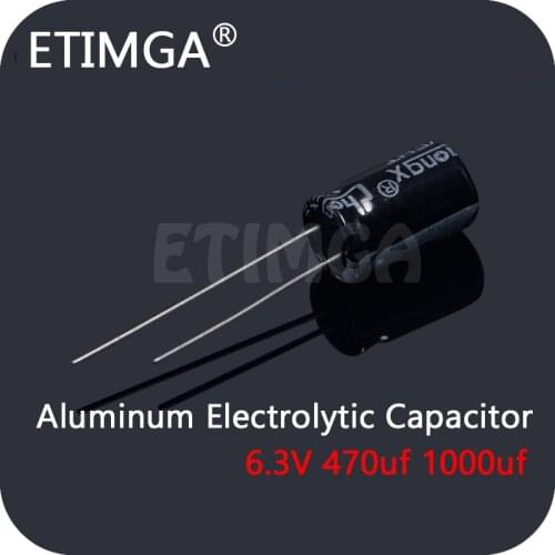 Aluminum Electrolytic Capacitor 6.3V 470uf 1000uf 20% DIP Capacitors In Stock