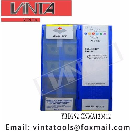 Free shipping high quality 10pcs/lots YBD252 YBD152 CNMA120412 cnc carbide turning inserts
