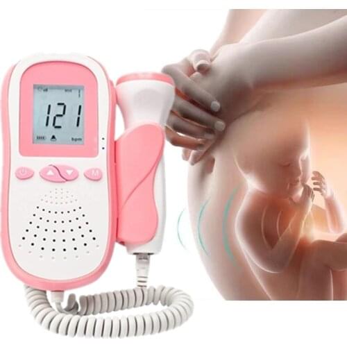 Fetal Doppler Heartbeat Detector for Pregancy 0-40 Weeks Baby Fetal Heart Beat Monitor Independent Probe Doppler Fetal Grossesse