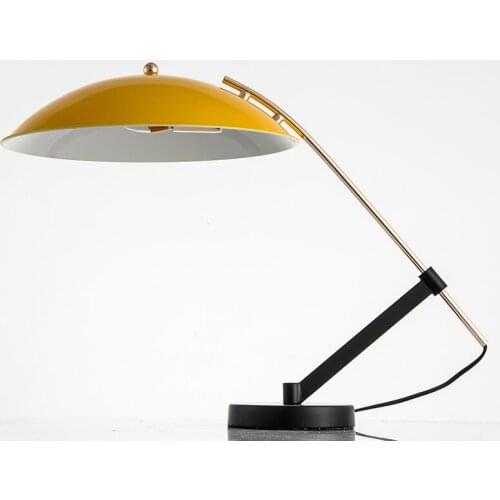 Personality atmospheric desk eye protection desk lamp light luxury simple bedroom bedside study retro desk lamp