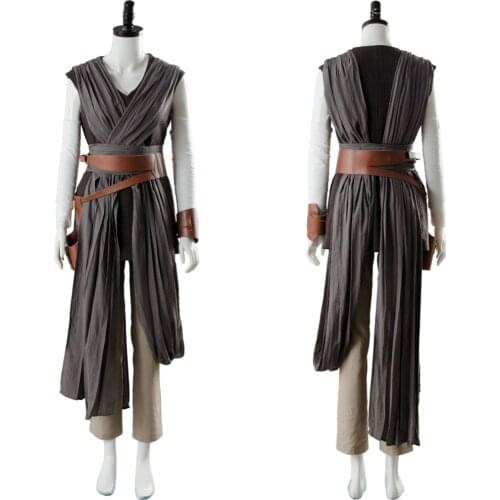 Movie Rey Cosplay Costume Outfit Ver.2 Uniform Suit Full Sets Halloween Clothes
