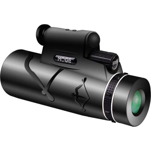 50x60 Professional Monoculars With Lamp Lighting Power HD Telescope BAK4 Dual Focus Telescope Spyglass For Tourism Hunting