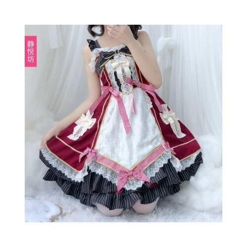 Autumn and winter Japanese soft girl girl cross retro lolita dress jsk lolita dress daily loli