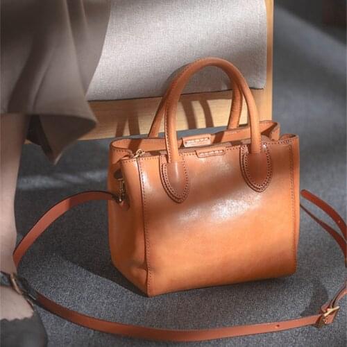Simple casual luxury natural real leather ladies small handbag fashion desig outdoor daily weekend party shoulder diagonal bag