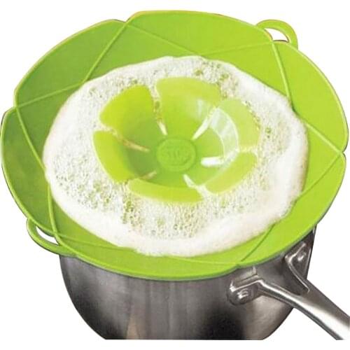 Silicone Lids Flower shape Spill Stopper Cookware Anti-Overflow Plugging Pot Lid Household Kitchen Accessories Pots Cookware