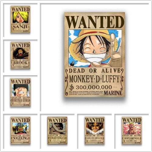 Pirates Straw Hats White Coated Paper Prints Home Decoration for Livingroom Bedroom Home Art Brand