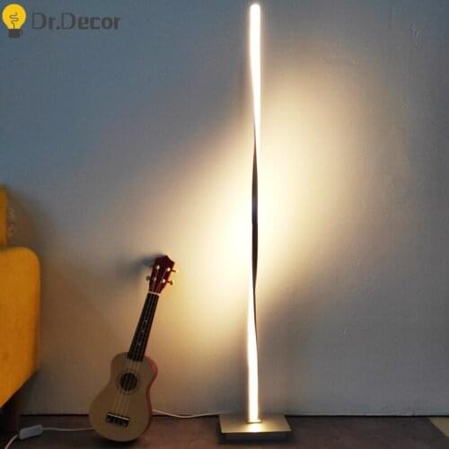 Modern Aluminum Floor Lamps Lighting Living Room Bedroom Bedside Decor Floor Lights Standing Lamp Nordic Minimalist Luminaries