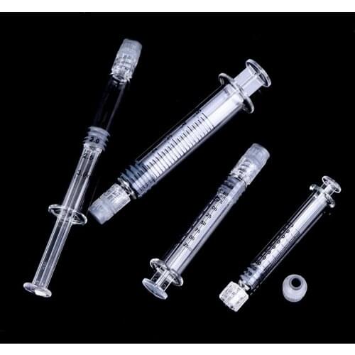 Glass Syringe Luer Lock Syringe - Borosilicate Glass Prefillable Syringe - 1ml , 2.25ml, 3ml, 5ml optional Capacity