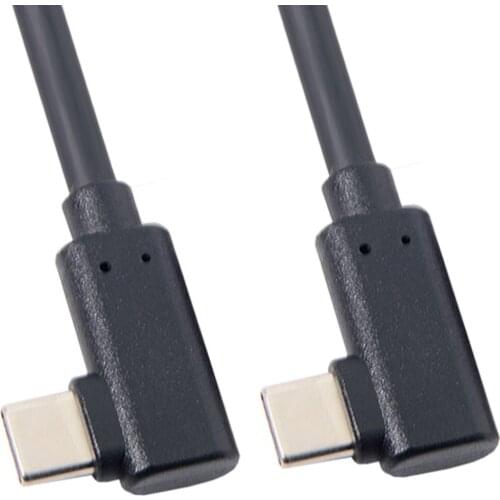 USB-C Type-C to Type-C Cable Gen2 10Gbps 65W Dual 90 Degree Left Right Angled Type