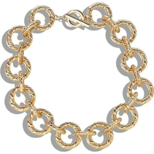 Gold Necklace Hip-hop Alloy Chain Necklace Female Choker Fashion Women Jewelry