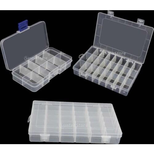 14/24/36 Plastic Organizer Storage Box Trinkets Container Room Practical Case