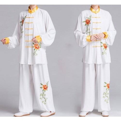 2color embroidery tai chi suits spring&autumn clothing tai chi clothes martial arts uniforms high quality