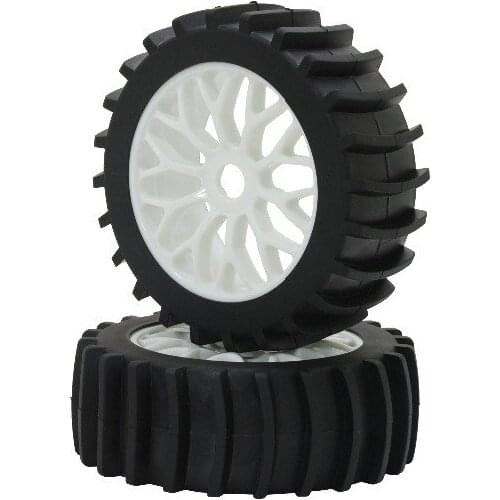 4pcs NEW 1/8 Scale Off-Road Buggy tire set RC Racing Kyosho, Mugen, Losi, MBX7, J Concepts, Proline, AKA,no glued 17mm white