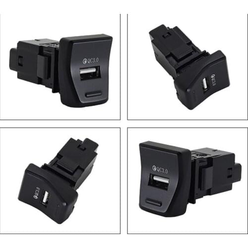 1PC car middle control position USB charger QC 3.0 fast charging for Toyota RAV4 2020