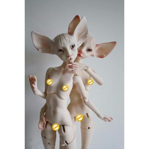 BJD free eyes 1/4 pretty sphynx cat girl toys for sales free hot BJD