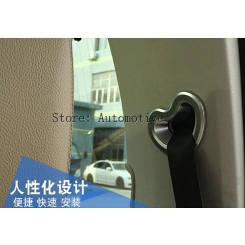 For Land Rover Discovery 4 LR4 Car-styling Rear Seat Safety Belt Buckle Cover Trim Stickers Accessories 2010-2016 Set of 2pcs