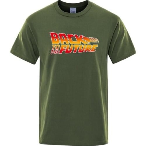 Back to the Future Summer T-shirt Men/women Classic Movie Series Cotton Mens T-shirt Personality Tops Tees Short Sleeve Tshirt