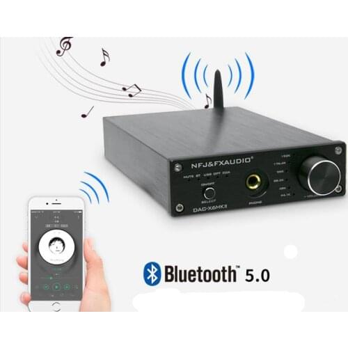 FX-Audio APTX Bluetooth 5.0 USB DAC Decoder Headphone Amplifier HiFi Digital To Analog Audio Converter Optical Coaxial 24Bit
