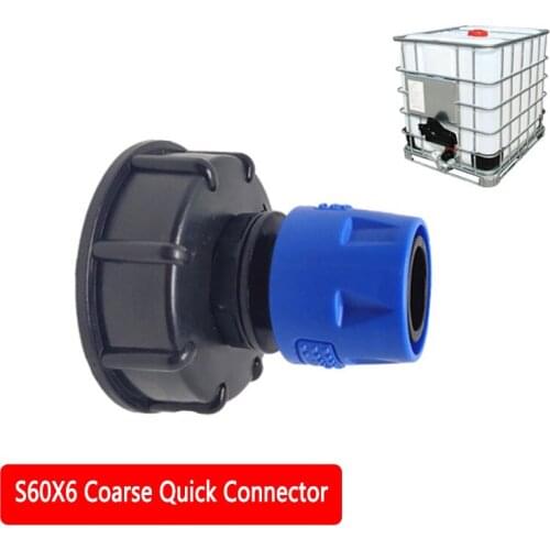 S60X6 Coarse Quick Connector General Tons Barrels Ball Valve for IBC Ton Valve