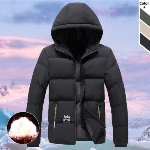 Men Long Hooded Cotton Padded 2020 New Fashion Mens Winter Down Jackets Male Casual Warm Thick Parkas Overcoats Windproof Coats