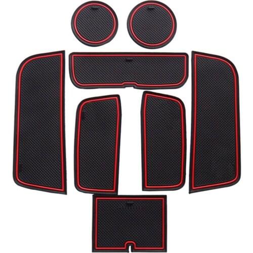 Anti-Slip Gate Slot Cup Mat for Volvo S60 2011~2018 S60 CC Cross Country R~Design Polestar 2012 2014 2015 2016 2017 Accessories