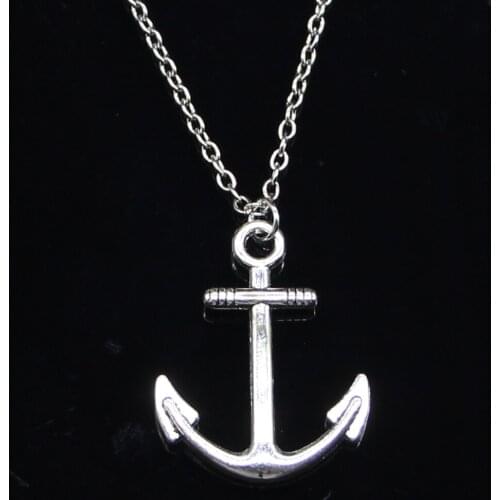 New Fashion Necklace 31x25mm anchor sea Pendants Short Long Women Men Colar Gift Jewelry Choker