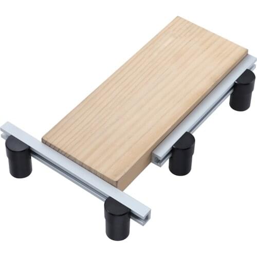 19/20MM Dog Hole Woodworking Baffle With Adjustable Block Locating Plate Fixed Planing Stops Surface Dogs Workbench Tools