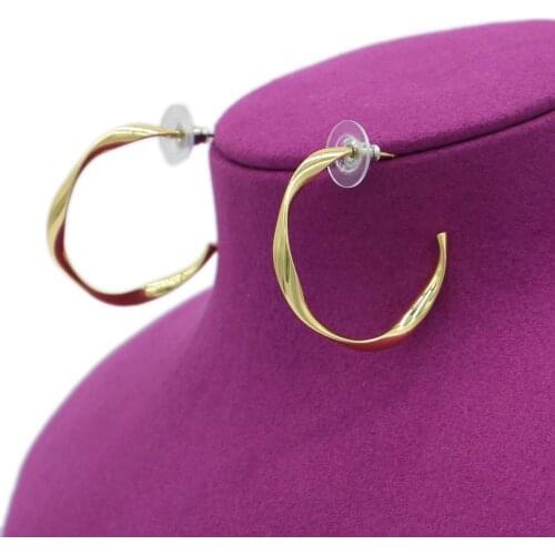 PINXUN Jewelry Gold Color Earrings For Ethiopian Dubai Nigerian Women Men Gold Plated Party Jewelry Arab Gifts Wholesale JLY20