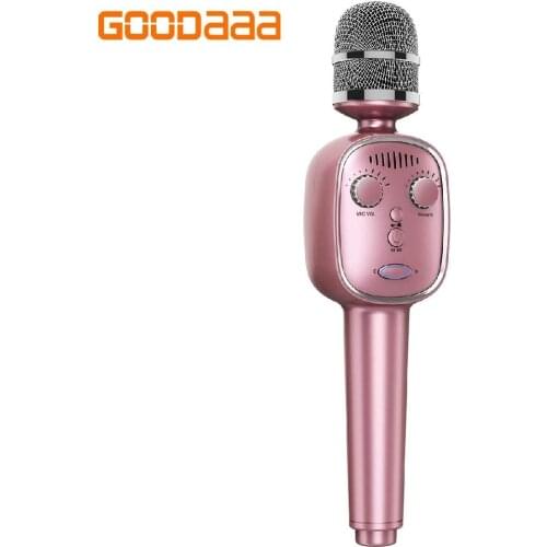 GOODAAA Karaoke Microphone Protable with Voice Change Handheld Karaoke Mic Speaker Bluetooth 5.0 Support Record, Playback