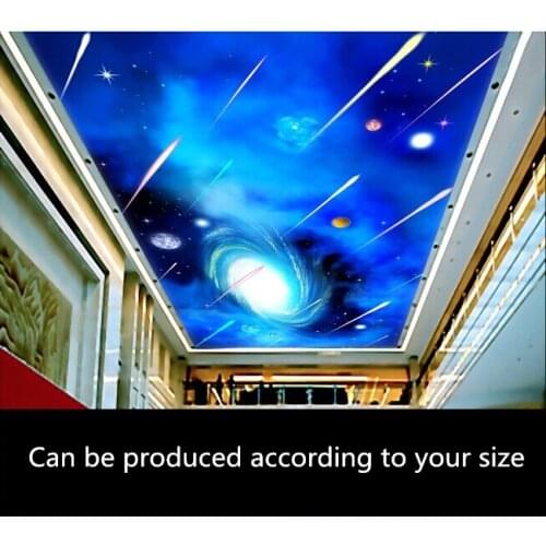 Custom ceiling wallpaper, the universe star wall paintings in the living room bedroom ceiling wall waterproof wallpaper