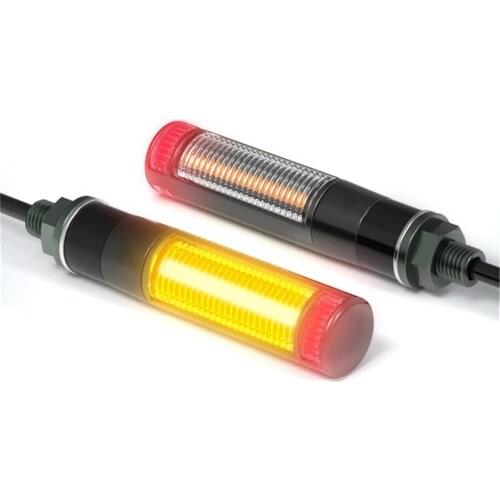 2pcs Yellow +Red Motorcycle Turn Signal Warning Light LED Daylight DC12V Waterp
